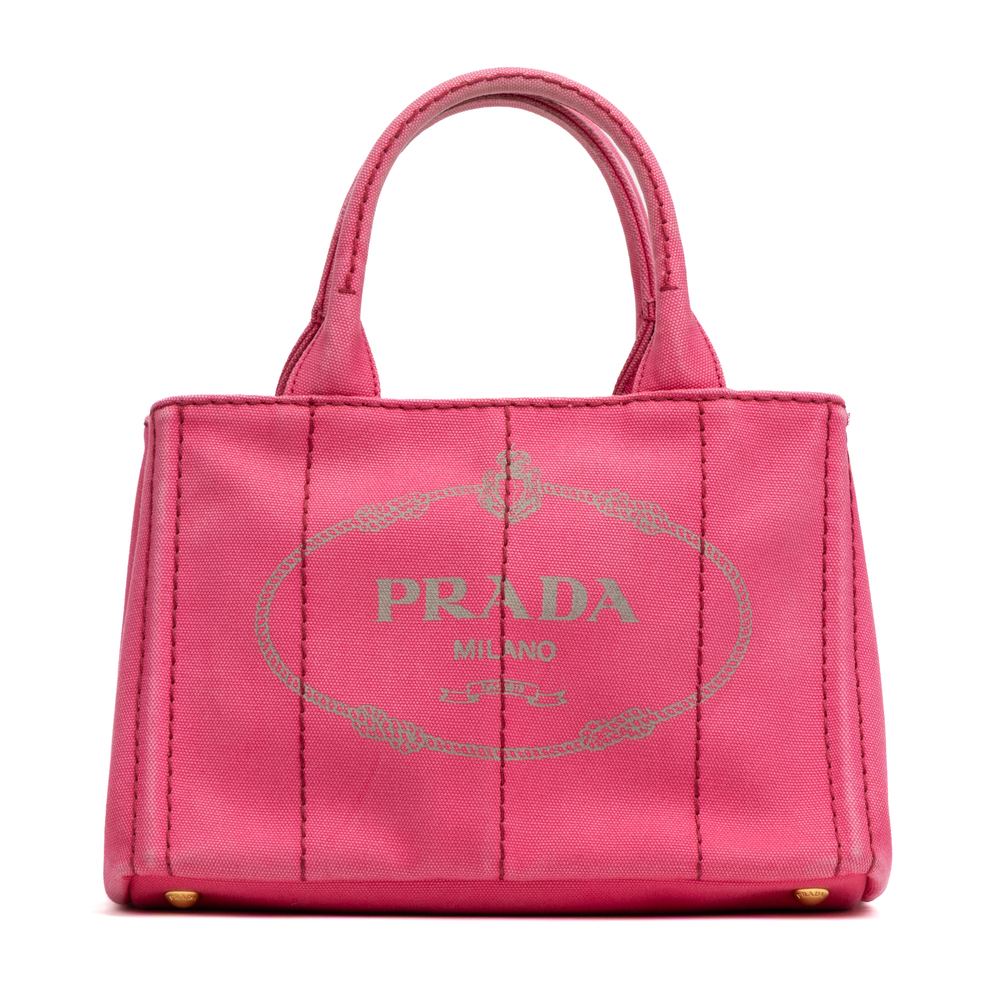 Prada Small Canapa Tote